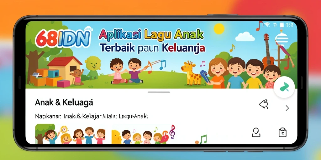 Antarmuka pengguna 68IDN yang ceria dan menarik untuk anak-anak.