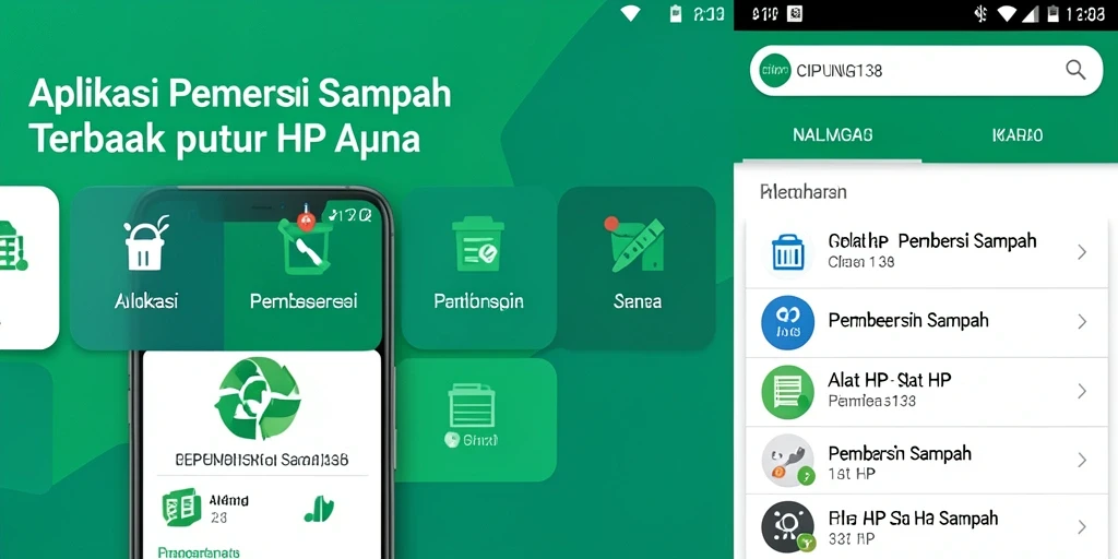 Tampilan antarmuka CIPUNG138 yang sederhana dan efektif untuk pembersihan sampah.