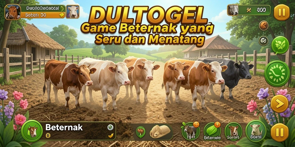 Tampilan antarmuka DULTOGEL yang menarik dan interaktif.