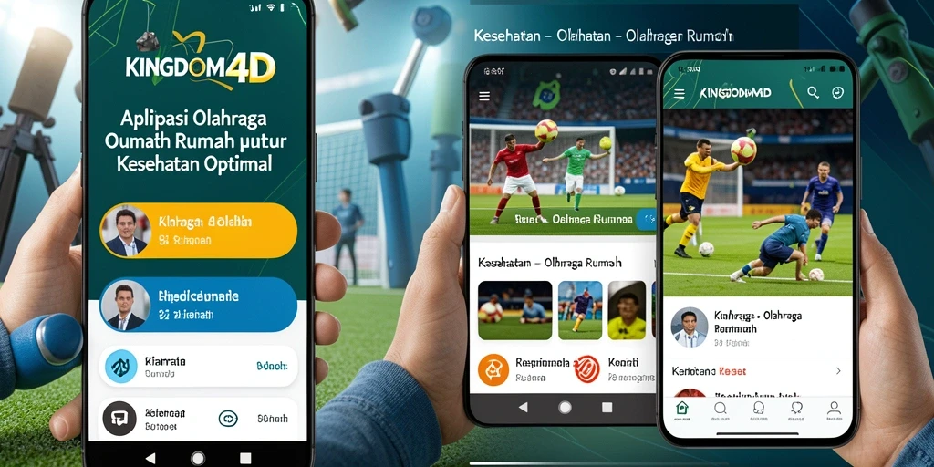 Tampilan antarmuka dan fungsi aplikasi olahraga rumah KINGDOM4D.