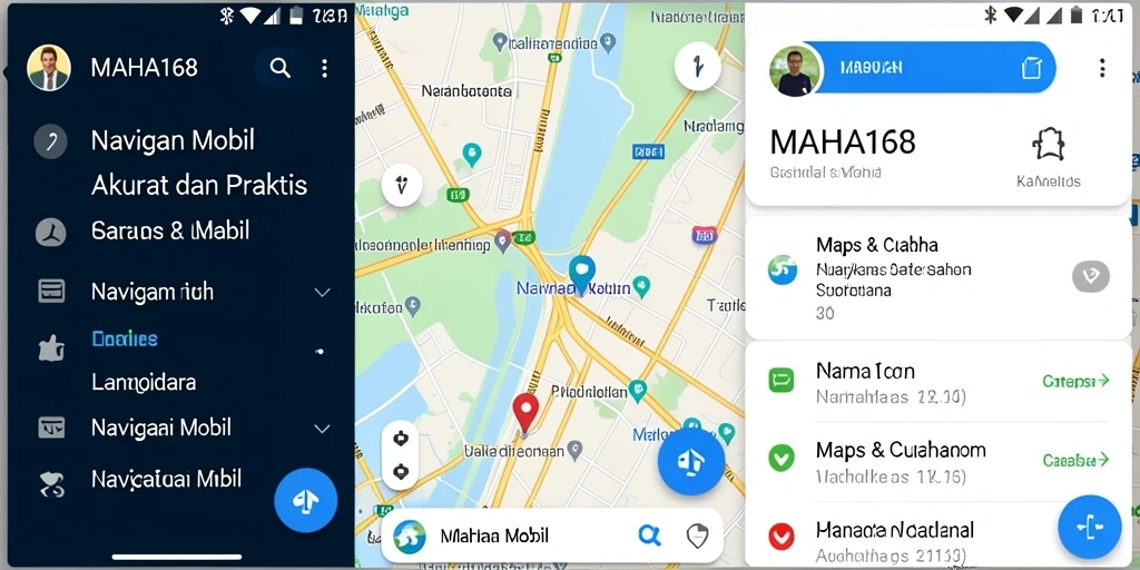 Antarmuka MAHA168 yang memudahkan navigasi mobil.