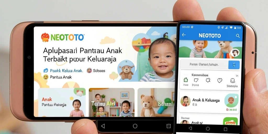 Antarmuka NEOTOTO yang intuitif dan menarik untuk memantau anak.